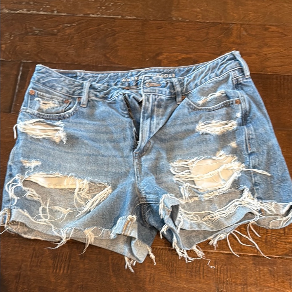 American Eagle Outfitters Blue Cutoff Jean Shorts